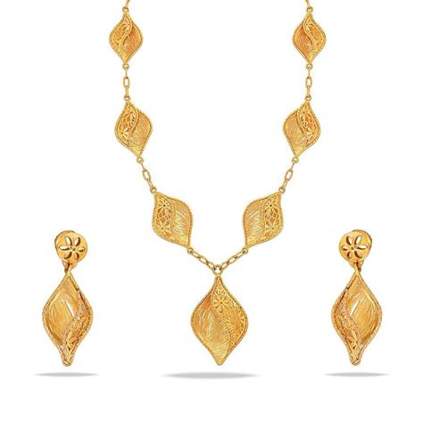 Buy Light Weight Gold Necklace Sets With Price Online Kalyan Jewellers