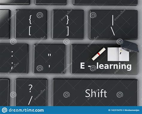 3d Computer Keyboard. Education Concept Stock Illustration ...