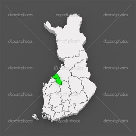 Map Of Central Ostrobothnia Finland Stock Photo By ©tatiana53 49594259