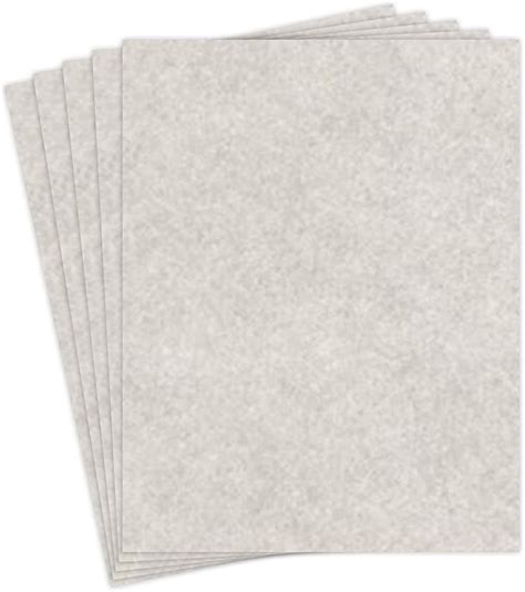 Gray Parchment Paper 85 X 11 Inches 24 Lb 50 Sheets Per Pack