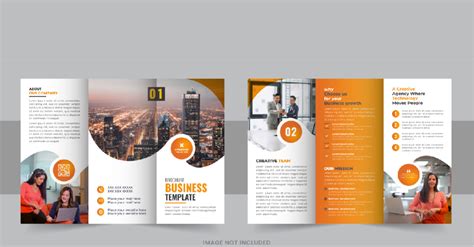 Modern Tri Fold Business Brochure Layout Templatemonster