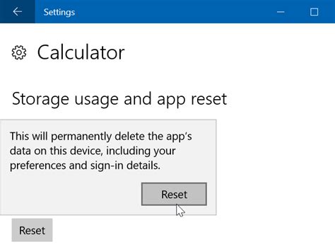 Calculator In Windows 10 Reset Poison World