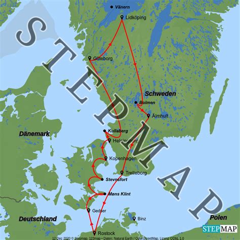 Stepmap Schweden 2019 Landkarte Für Skandinavien
