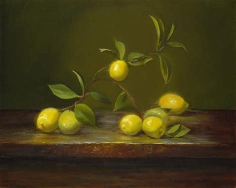 Daily Paintworks Meyer Lemons Original Fine Art For Sale Lisa