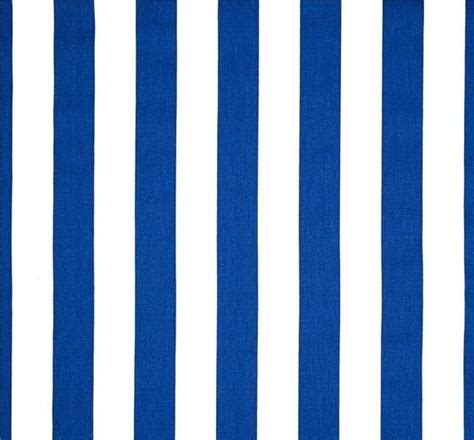 Tropical Royal Blue Stripe Fabric By The Yard Designer Cotton