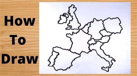 How To Draw Western Europe Map Step By Step Youtube