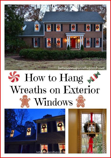 How To Hang Wreaths On Exterior Windows For Christmas Outdoor