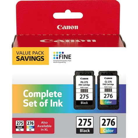 Canon Pg 275cl 276 Value Pack Bandwcolor Ink Cartridges 4988c005