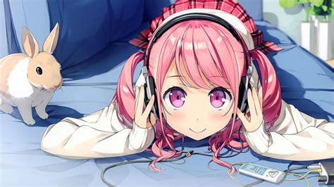 Best Of Cute Anime Girl With Headphones Wallpaper Hd Vrogue Co