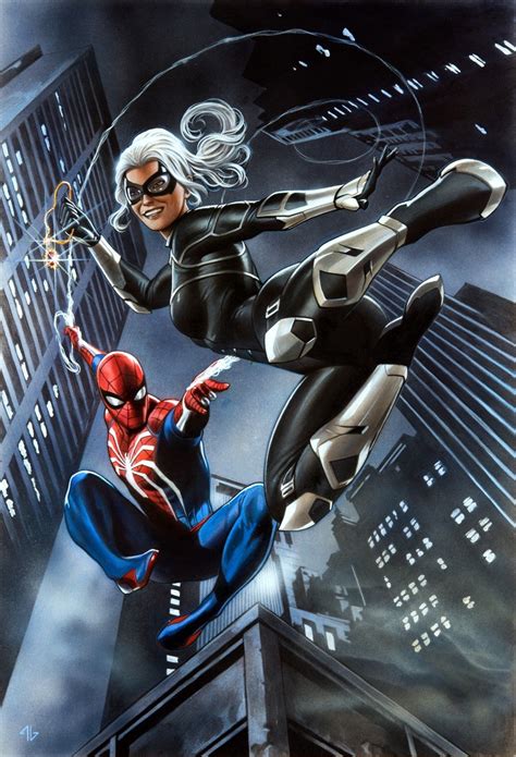Artwork For Marvel S Spider Man The Heist For Ps Spider Man And Black Cat Adi Granov