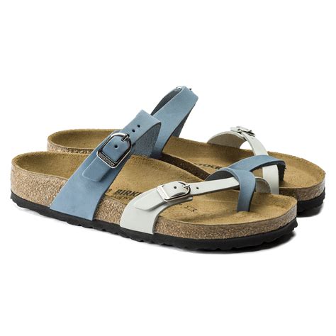 Mayari Nubuck Leather Dove Bluemineral Birkenstock