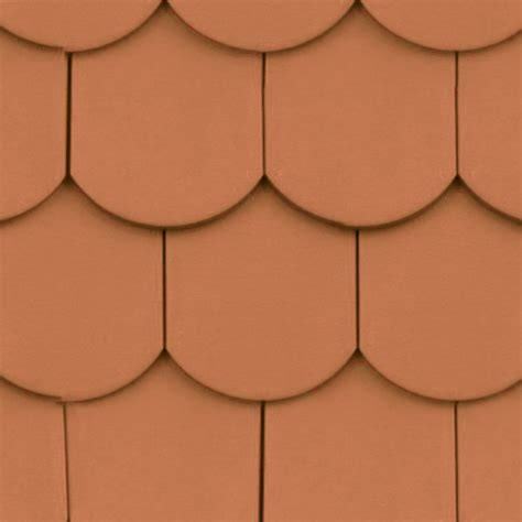 Shingle Clay Roof Tile Texture Seamless 03491