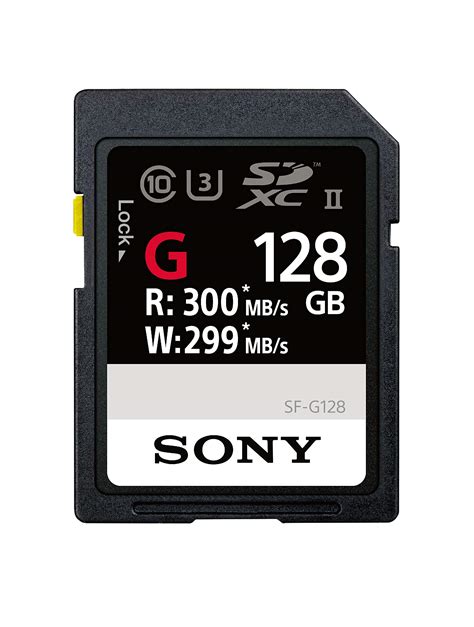 Sony Sf G128t1 High Performance 128gb Sdxc Uhs Ii Class 10 U3 Memory