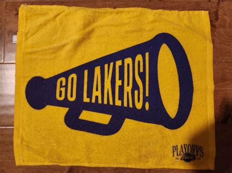 La Lakers 2023 Playoff Game 4 Stadium Rally Towel Vs Warriors — Yellow