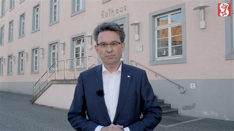 Bürgermeister Dr Eckhard Ruthemeyer Bittet Um Geduld Und Optimismus