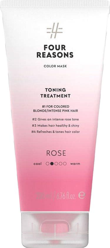 Four Reasons Color Mask Toning Treatment Rose 200ml • Pris
