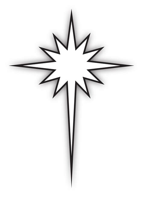 Bethlehem Star Silhouette At Getdrawings Free Download