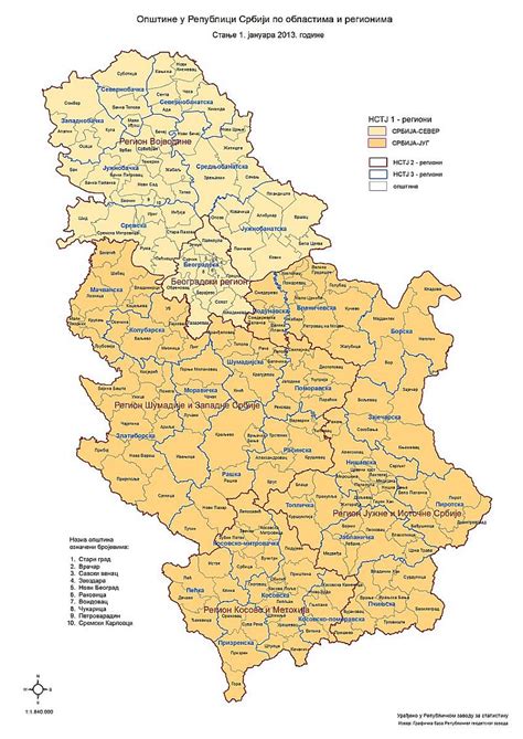 Karta Srbije Sa Opstinama Superjoden