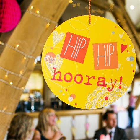 Hip Hip Hooray Circle Sign By Rachael Taylor