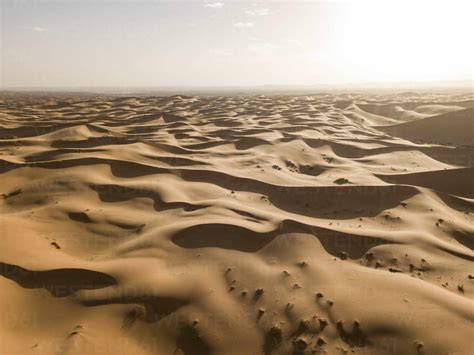 Vast Barren Desert Stock Photo