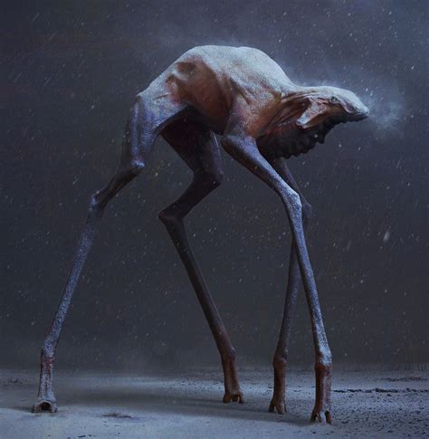 winter pickings on behance monstros assustadores conceito criatura de arte dark fantasy art