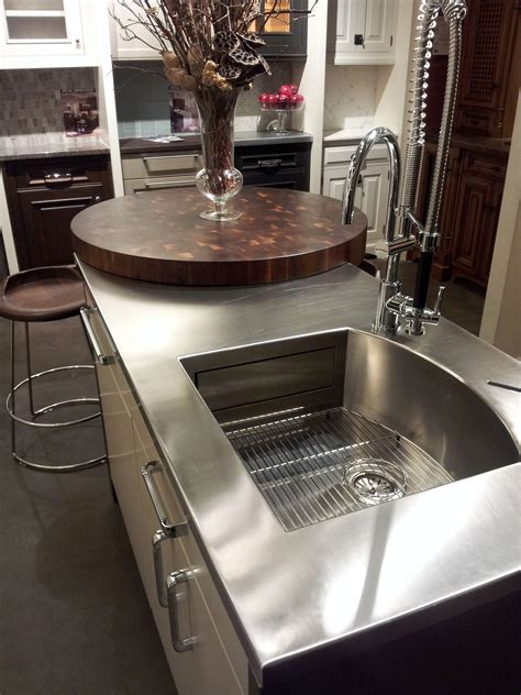 Best Kitchen Island With Stainless Steel Countertop Tile Wall