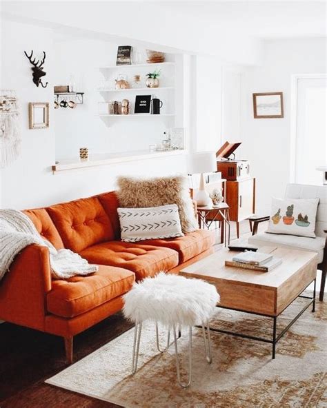 What Colour Cushions Go With Burnt Orange Sofa