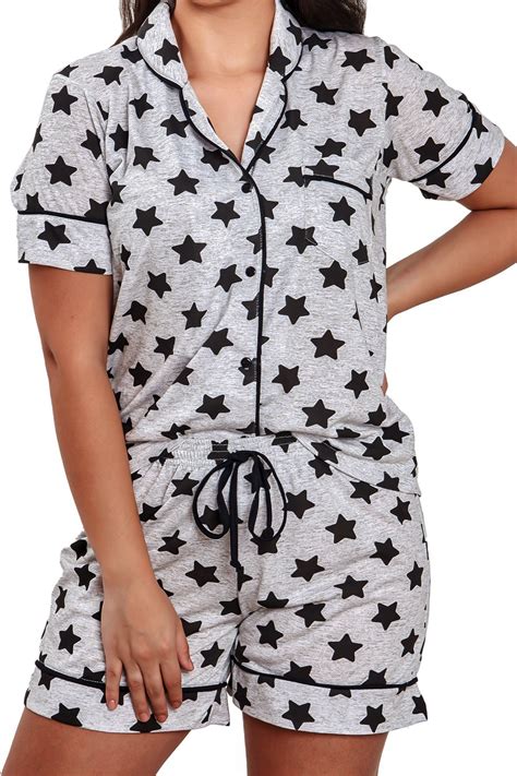 Pijama Americano Feminino Aberto Com Botões Mania Pijamas