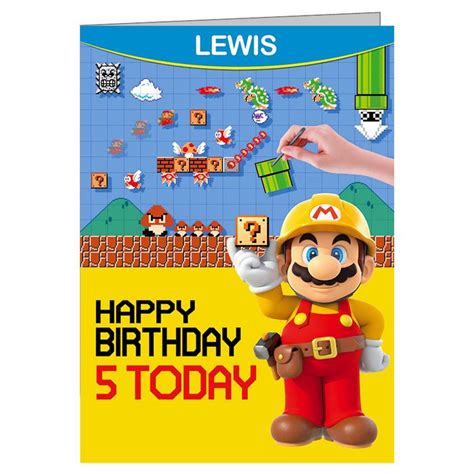 You can add a tailored message to the card after scrolling our long list of messages or perhaps write your own original message. Super Mario Maker Personalised Birthday Card (A5) on eBid Australia | 170501982
