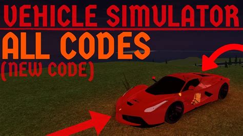 We'll keep this list updated so that you can view it on the go. Roblox Vehicle Simulator: ALL CODES! (CRAZY New Code) - YouTube