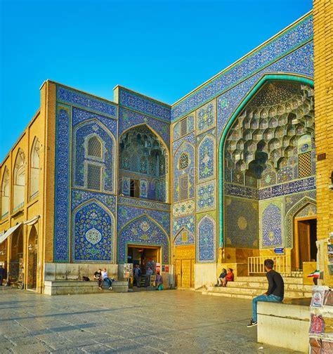 The Portal Of Sheikh Lotfollah Mosque Isfahan Iran Editorial