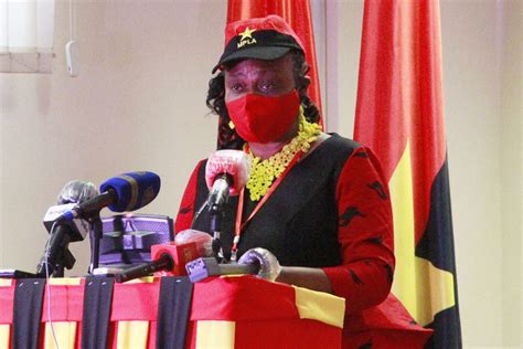 Joana Lina Is The First Woman Elected To The Position Of Provincial Secretary Of Mpla In Luanda