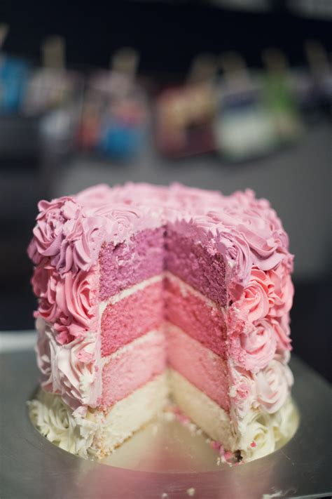 pink ombre rose cake bs in the kitchen