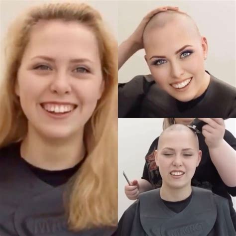 Female Head Shave Before And After Images And Photos Finder