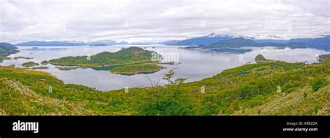 Wulaia Bay Panorama In The Beagle Channel Of Tierra Del Fuego Chile