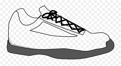 Clipart Shoes Black And White Tennis Shoe Clip Art Pngshoes Clipart