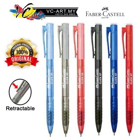 Tips, tutorials and inspiration in social media. Faber-Castell Click X5/X7Ball Pen 0.5/0.7mm -Per Pcs ...