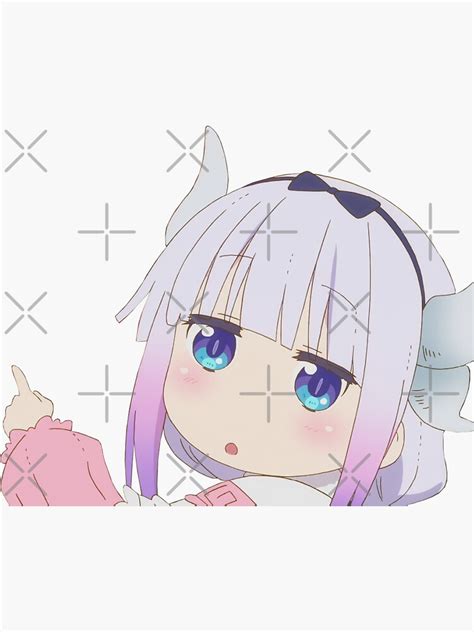 Kanna Kamui Pointing Sticker For Sale By Bkproject Redbubble