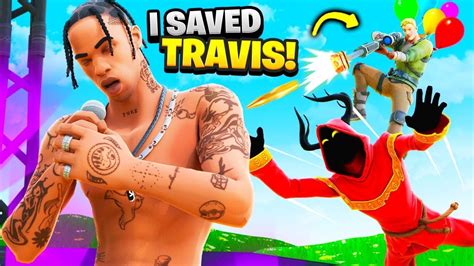 I Saved The Travis Scott Concert Fortnite Live Event Youtube