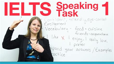 Ielts Speaking Task 1 How To Get A High Score Youtube