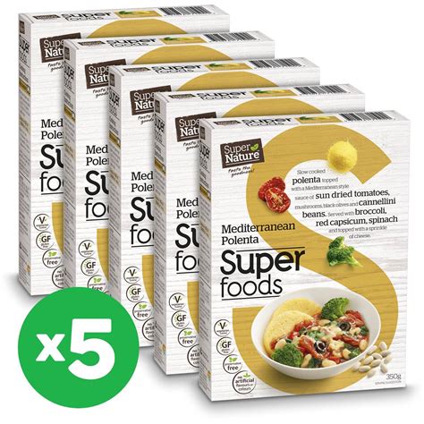 This poletna is rich with vegan cheese and topped with absolutely. Super Nature Mediterranean Polenta 350g X5 Bundle | Woolworths