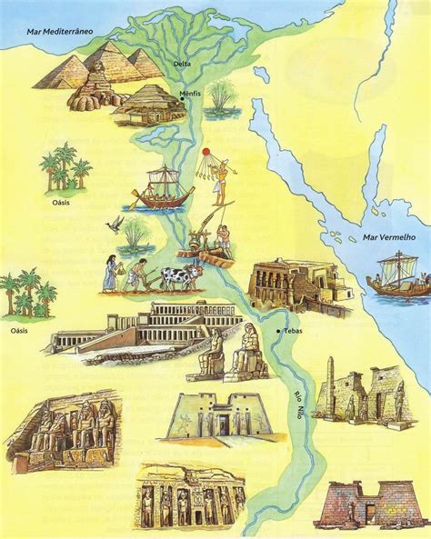 Mapa Ilustrado Egipto Antiguo Egipto Historia De Egipto My Xxx Hot Girl