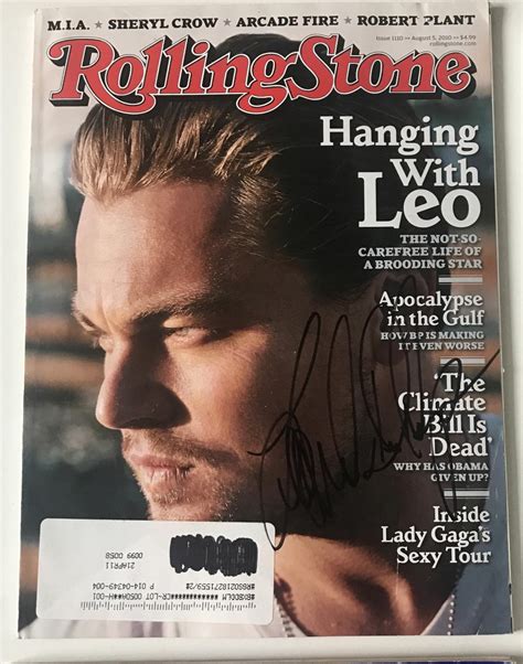 Sold Price Leonardo Dicaprio Signed Rolling Stone Magazine August 2010 Certified June 5 0118