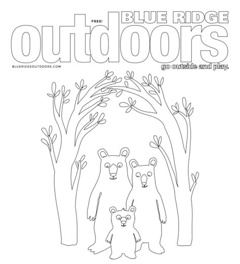 Free Outdoor Coloring Pages - Go Outside - Blue Ridge Outdoors Magazine