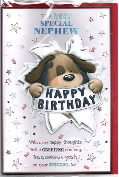 Nephew Birthday Card To A Very Special Nephew Happy Birthday Amazon