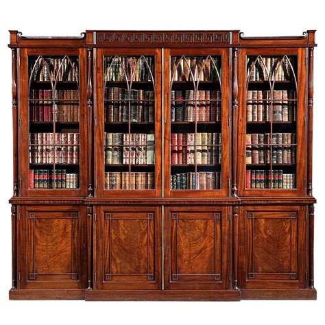 A Very Fine Antique Library Bookcase By Gillows Of Lancaster At 1stdibs