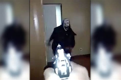 Shock Video Shows Clown Being Shot During Botched Home Invasion Daily