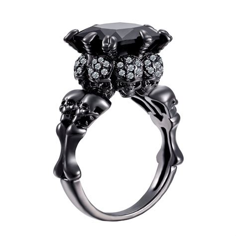 Skull Ring Women Wedding Engagement Ring In Wedding Bands From Jewelry