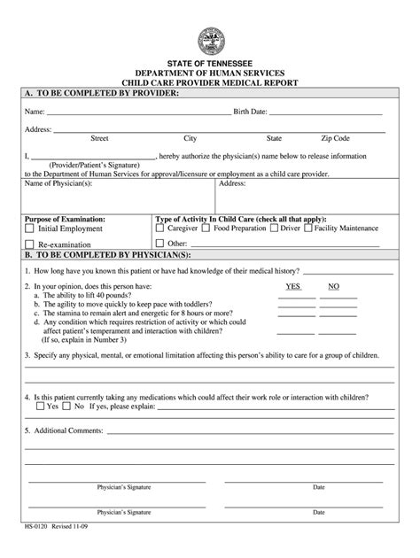 Medical Form For Daycare Fill Online Printable Fillable Blank