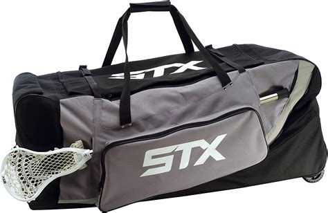 Stx Wheelie Bag With Heavy Duty Wheels And Straps Black